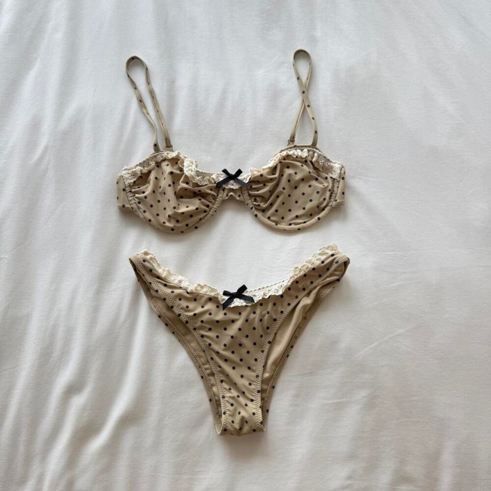With jean x frankies bikinis set